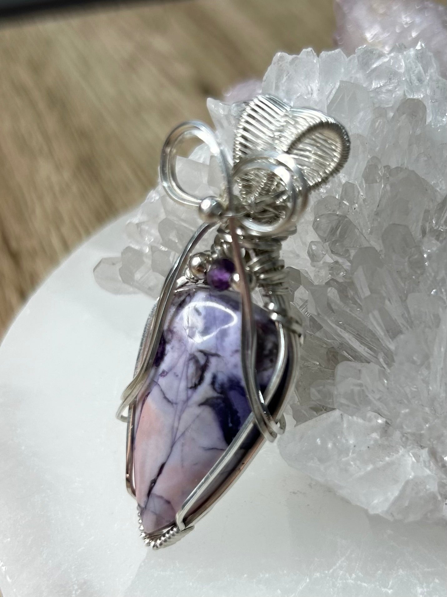 Tiffany and Amethyst Sterling Silver Necklace